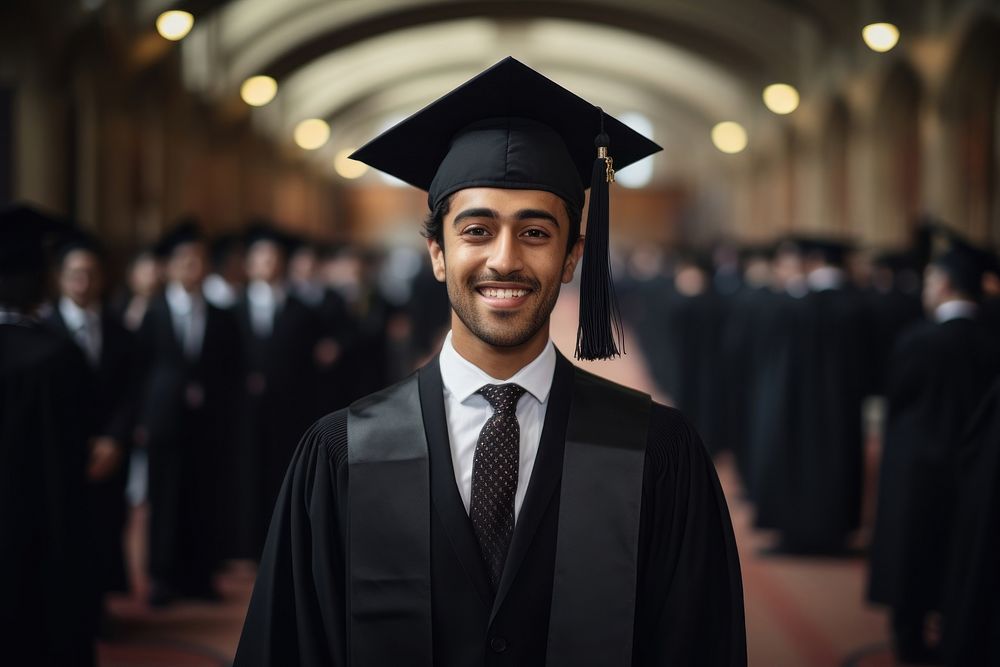 South asian male university students graduation clothing adult.