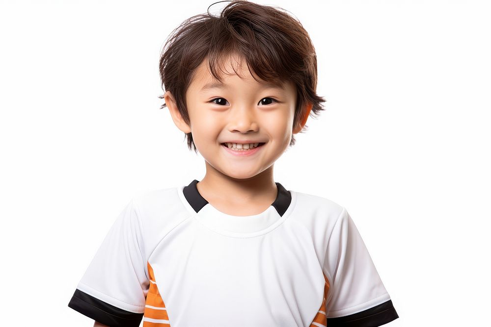 Japan kid football player Costume portrait t-shirt child.