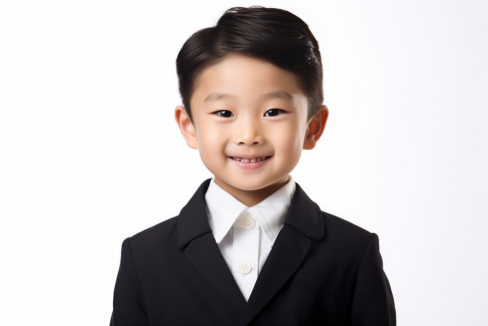 Japan kid lawyer Costume portrait smile happy.