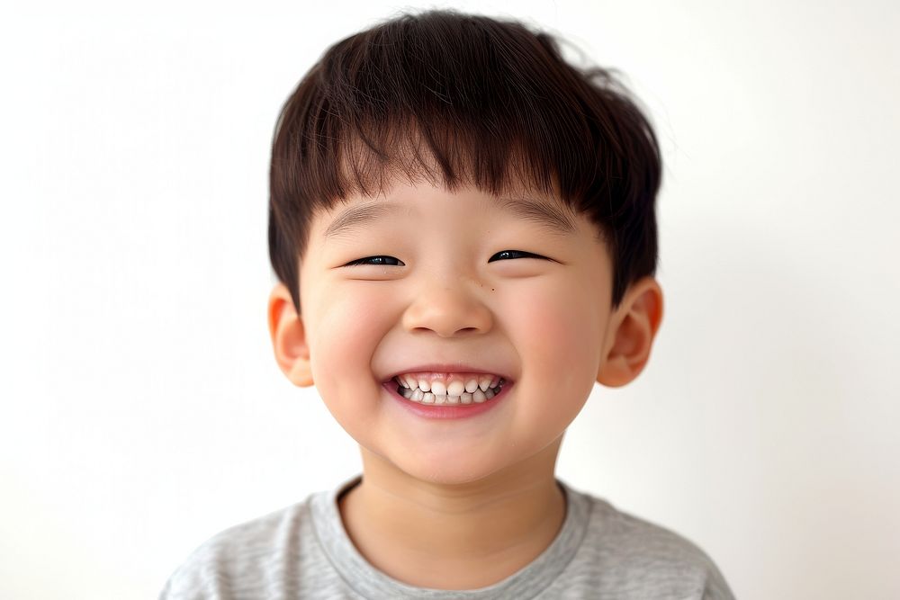 Little Korea boy 1970217 portrait laughing teeth.