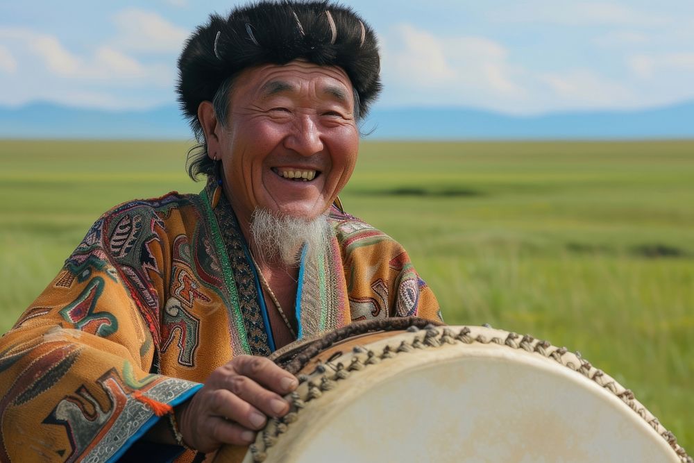 Mongolia musician adult happy agriculture.