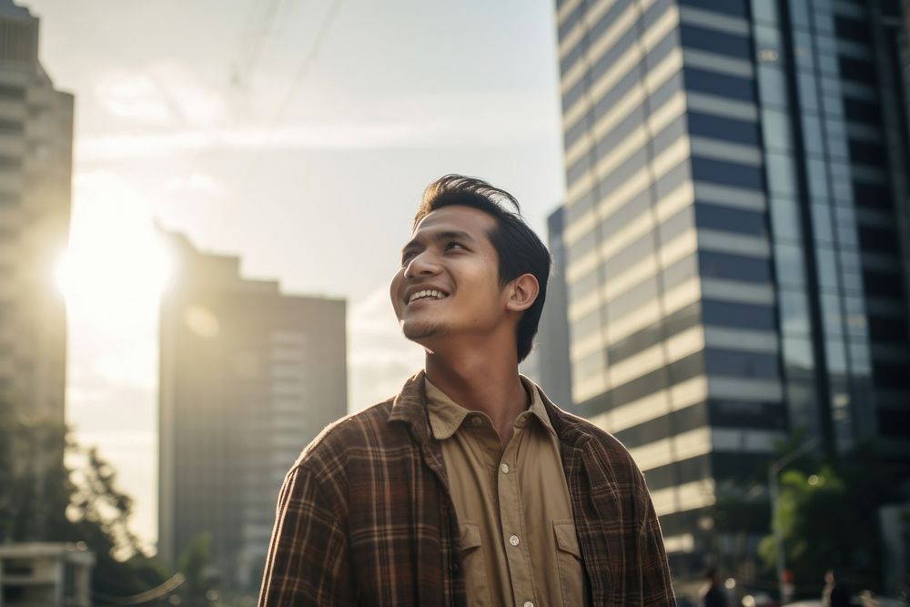 Indonesian smiling adult city.