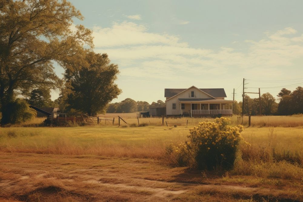 Countryside vibe architecture landscape outdoors. 