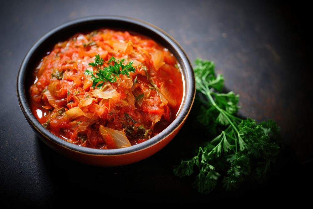 Kimchi Craving herbs food stew.