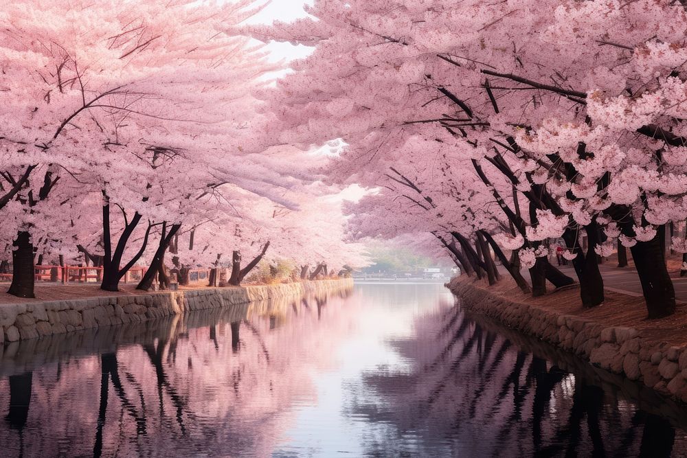 Cherry Blossom Dreamscapes blossom landscape outdoors.