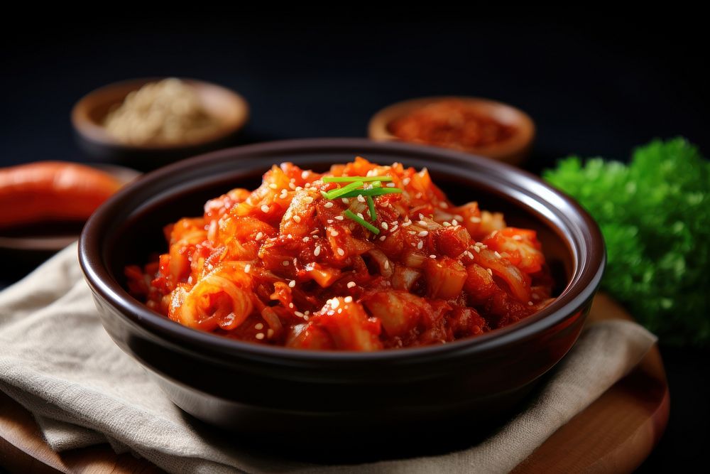 Kimchi Craving food meal dish.