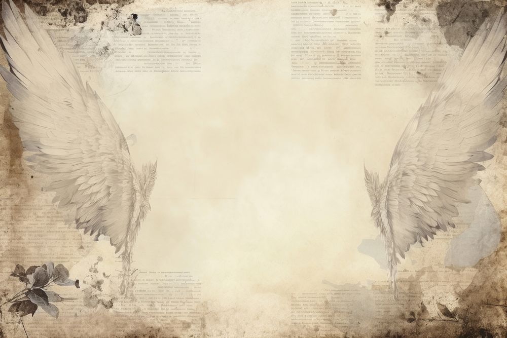 Angel wings border backgrounds paper architecture.