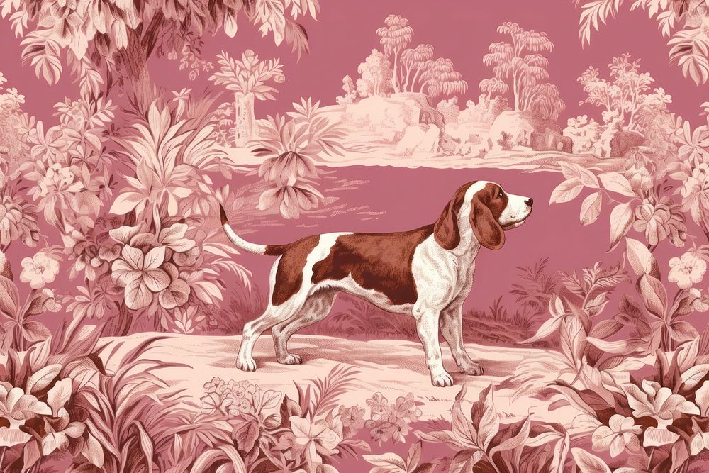 Toile wallpaper a single Beagle animal mammal beagle.