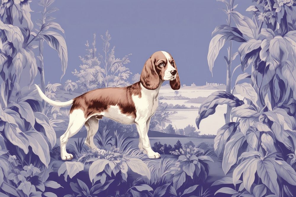 Toile wallpaper a single Beagle beagle animal mammal.