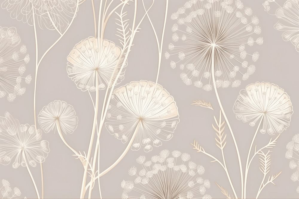 Toile wallpaper a single Dandelion dandelion pattern flower.