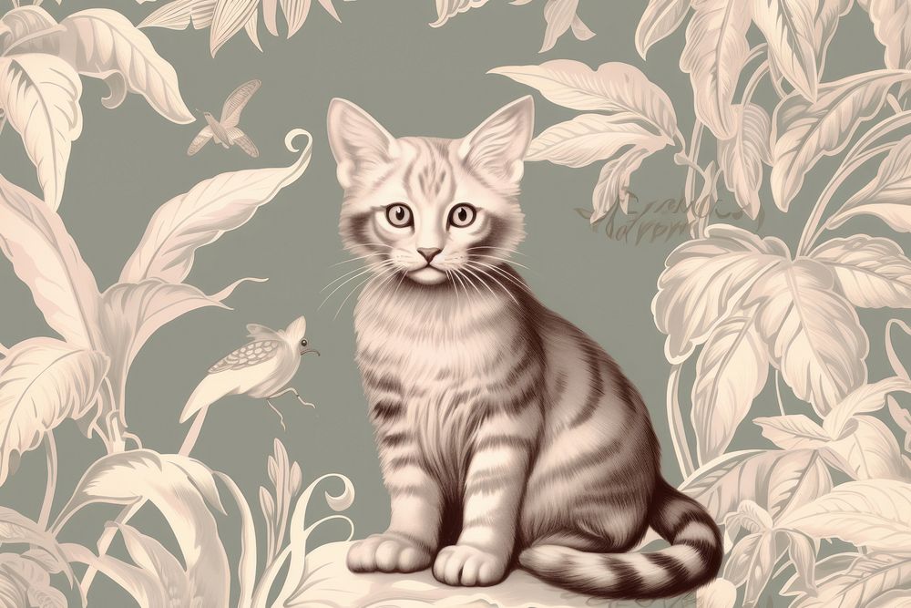 Toile wallpaper a single Kitten animal mammal kitten.