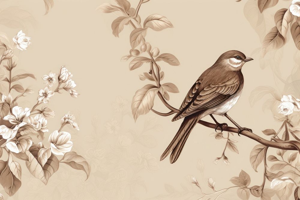 Toile wallpaper a single Sparrow sparrow animal bird.