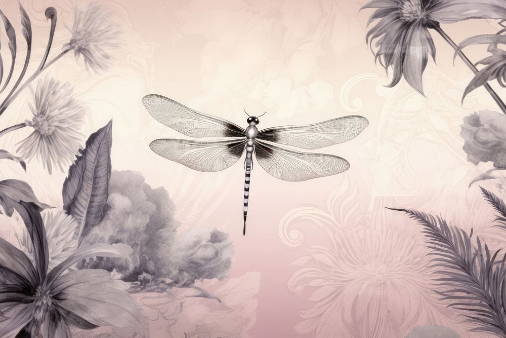 Toile wallpaper Dragonfly dragonfly insect invertebrate.