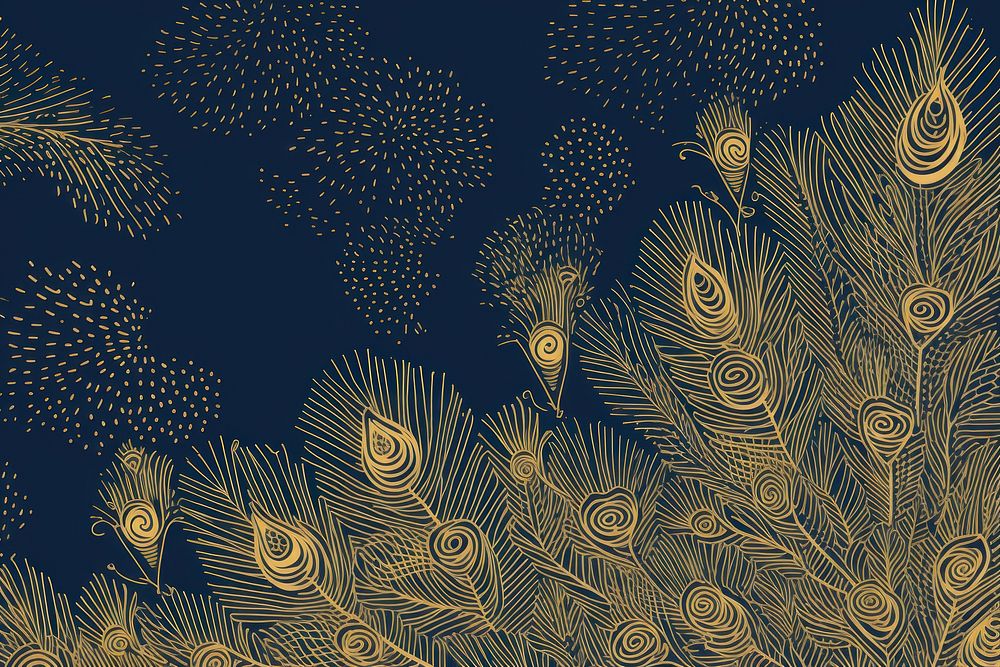 Toile wallpaper peacock pattern nature backgrounds.