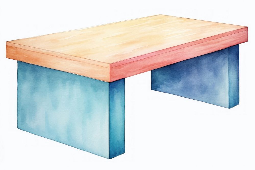 Modern table furniture wood rectangle.