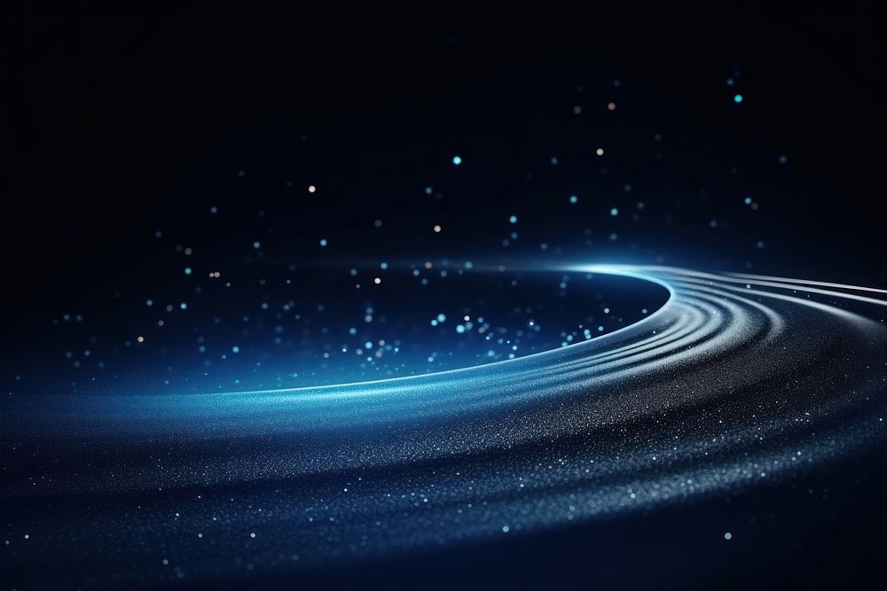 Blue luminous lines backgrounds astronomy abstract.