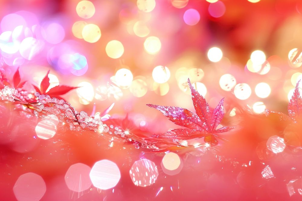 Maple Tree backgrounds glitter petal.