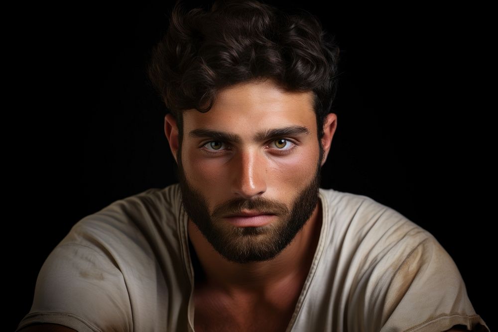 Israeli man portrait beard adult.