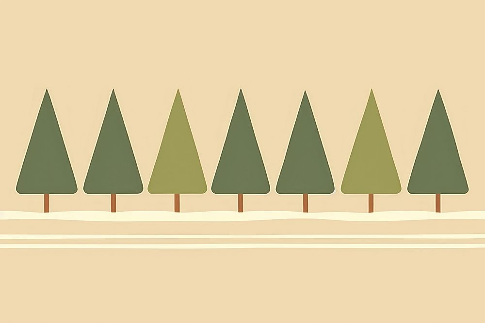Illustration of tress border outdoors backgrounds triangle.