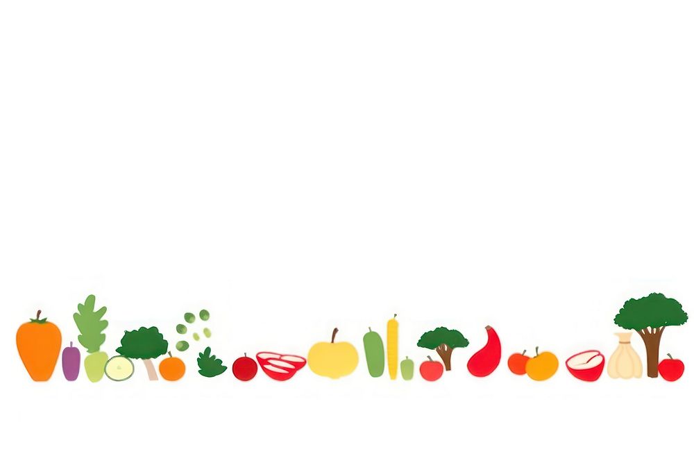 Illustration of food border plant art vegetable.