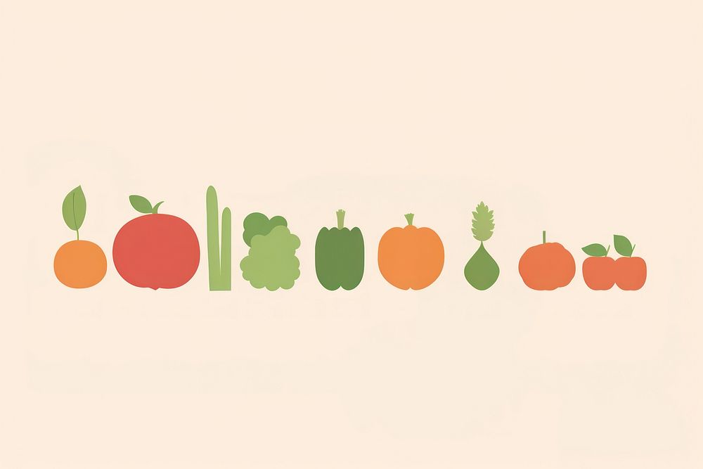 Illustration of food border vegetable plant freshness.