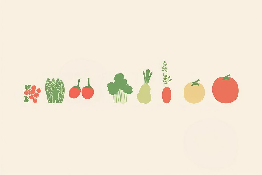 Illustration of food border vegetable plant freshness.