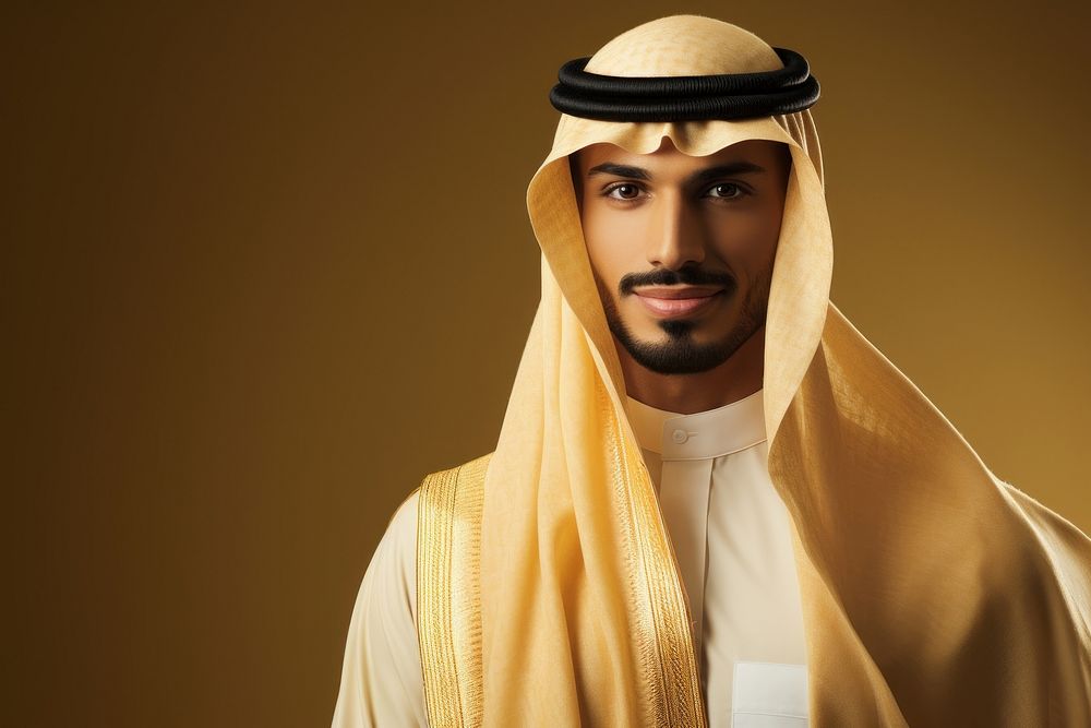Arab man portrait adult photo.