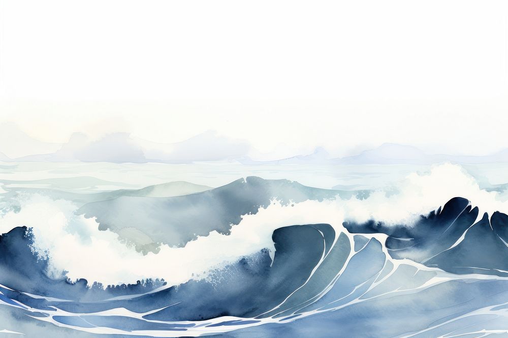 Sea wave landscapes outdoors nature ocean.