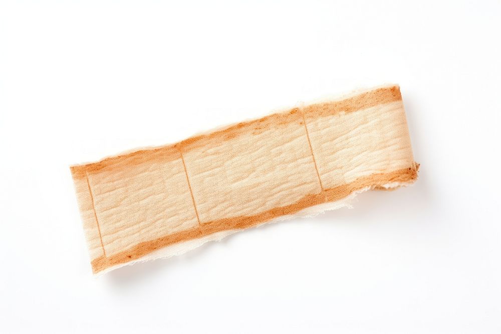Typical adhesive bandage white background rectangle textured.