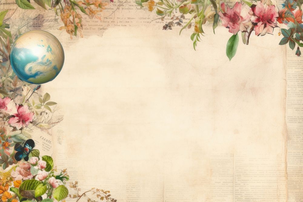 Earth orb border backgrounds paper | Premium Photo Illustration - rawpixel
