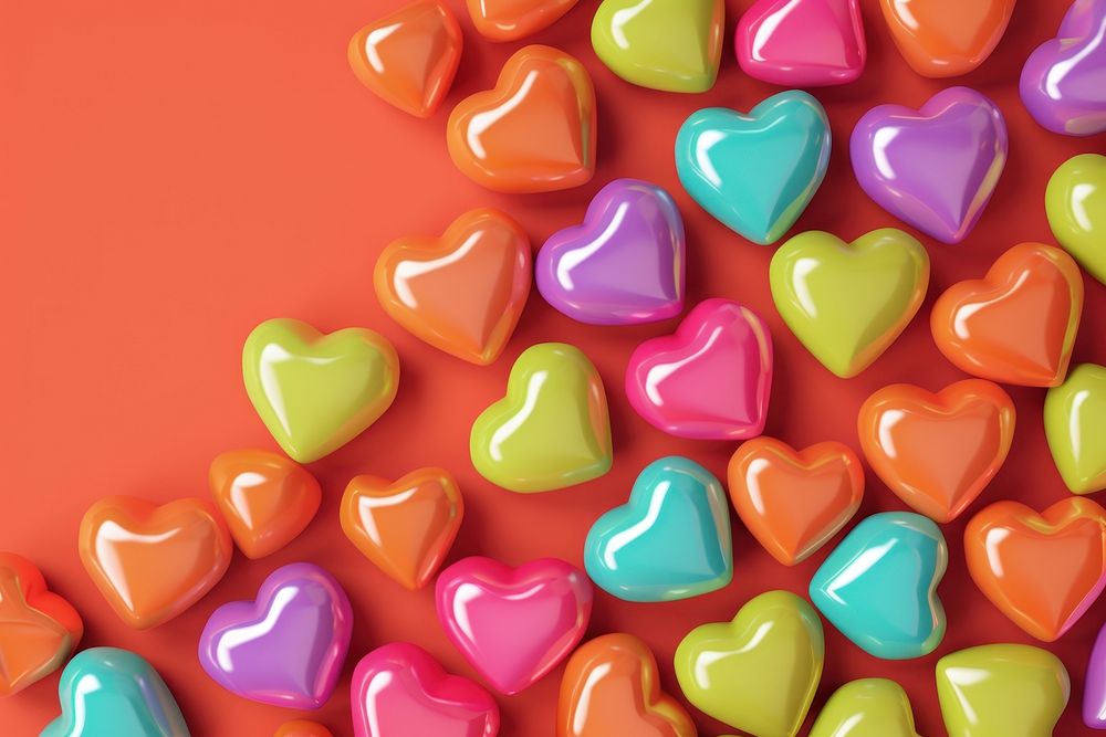 Color hearts background confectionery backgrounds dessert.