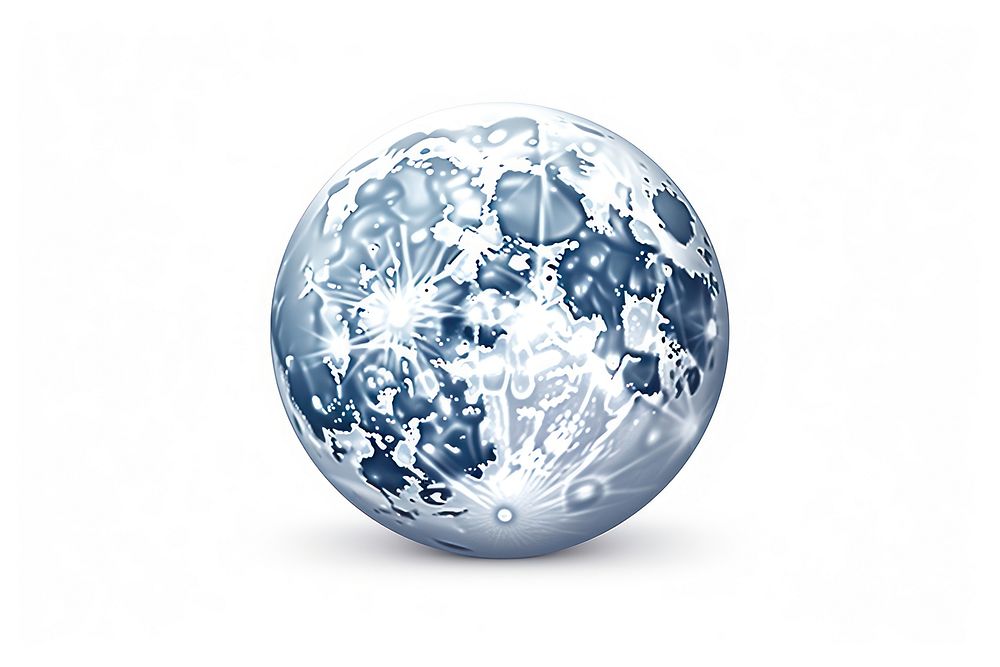 Full moon sphere planet globe.