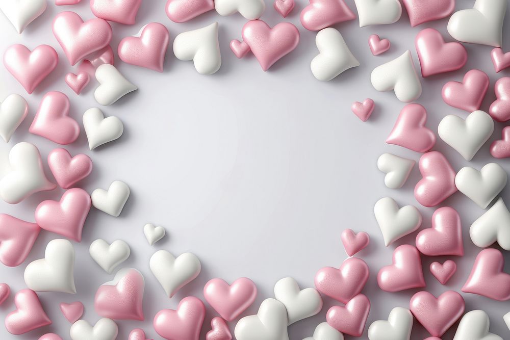 Pink and white hearts backgrounds candy love.