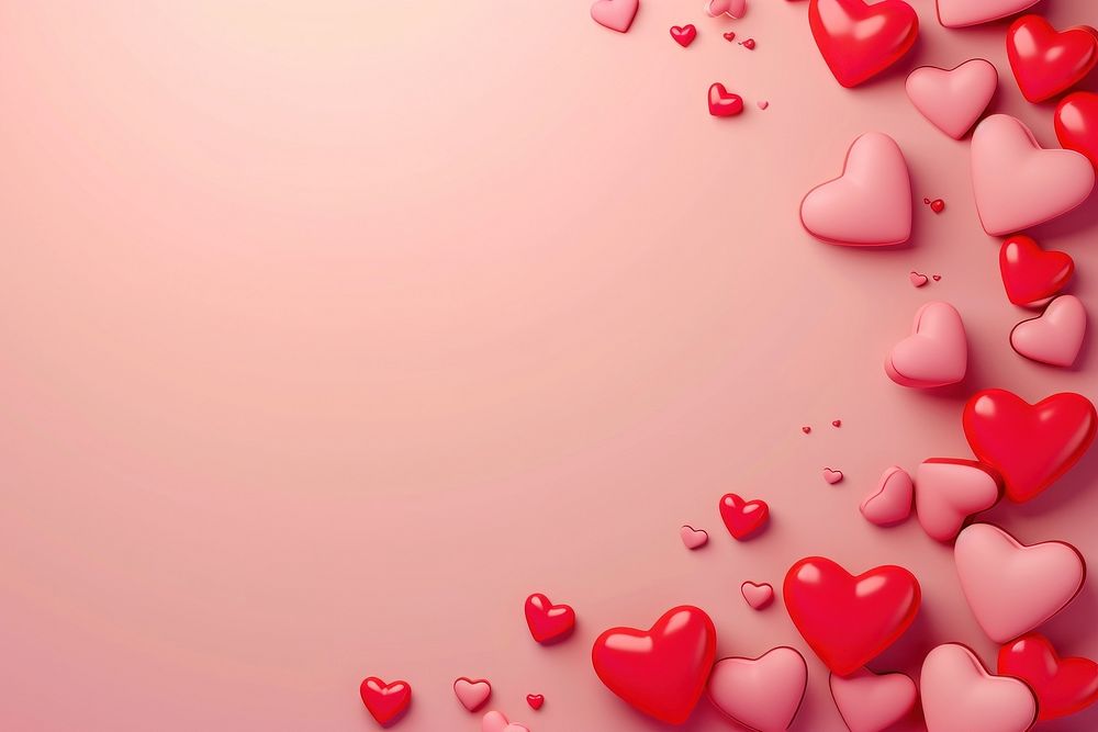 Pink and red hearts backgrounds petal love.