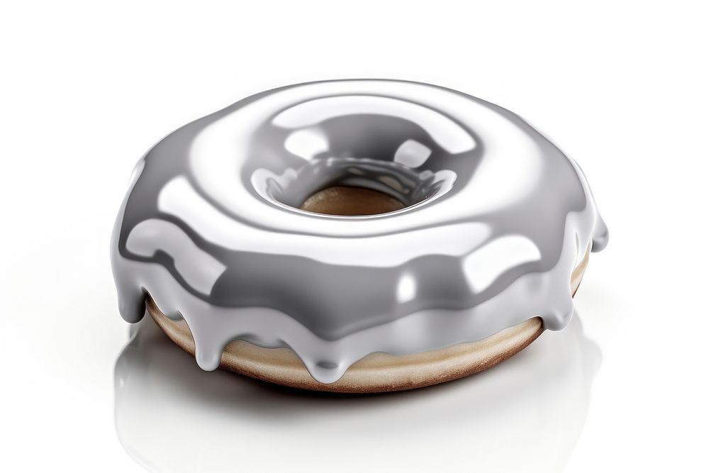 3d render of donut dessert icing shape.