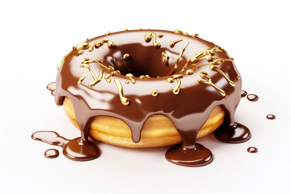 3d render of donut dessert food cake.
