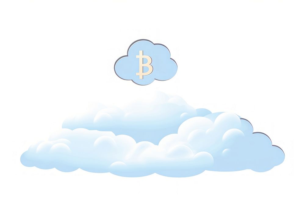 Finance coin cloud sky.