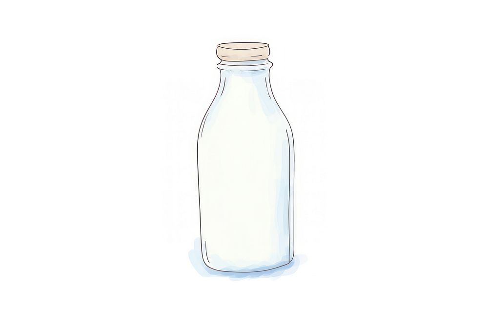 Milk bottle glass jar.