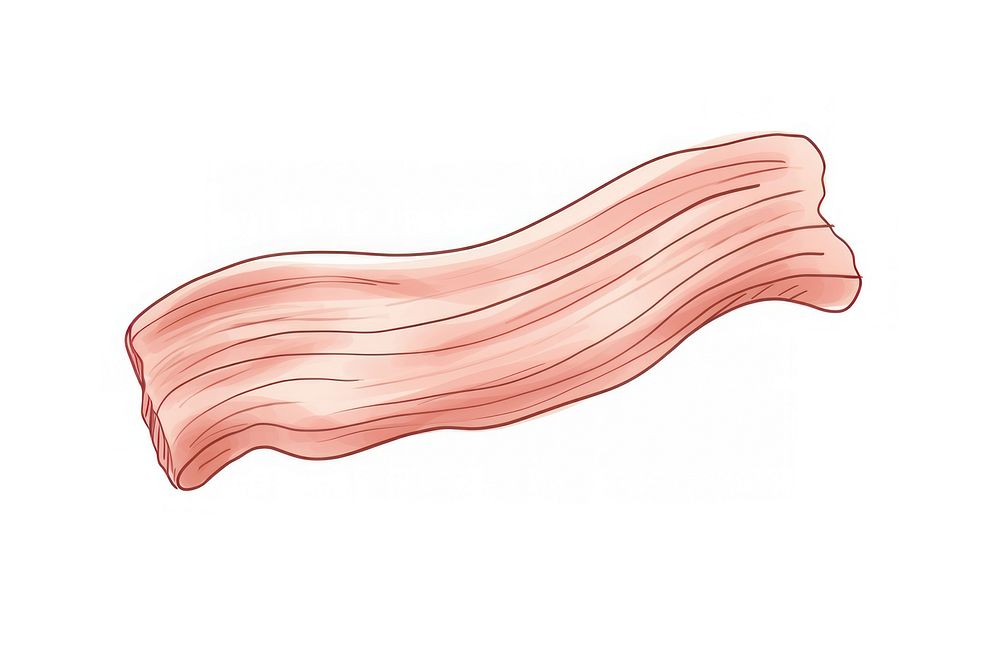 Bacon drawing line sketch.