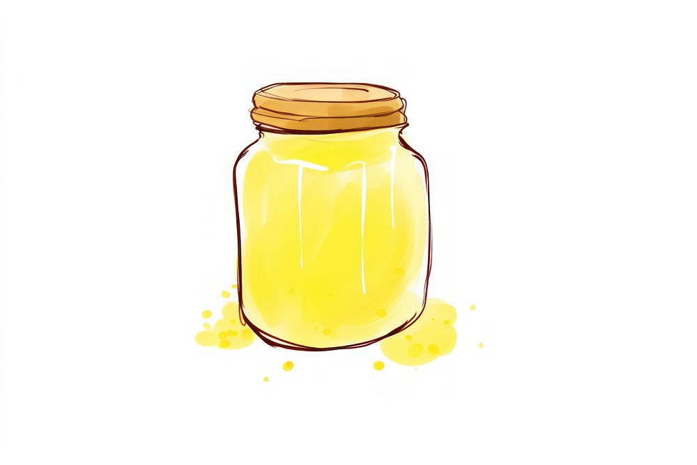 Honey bottle jar refreshment.