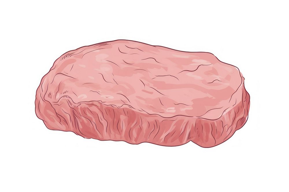 Raw beef drawing food science.