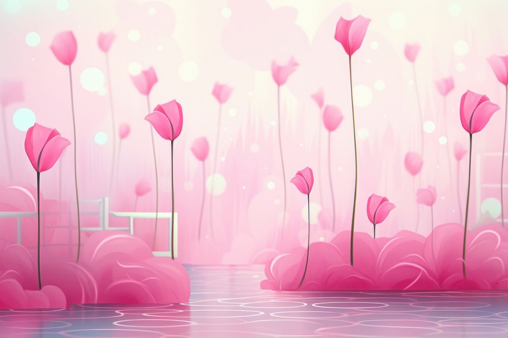Cute wallpaper pink theme abstract flower petal plant.