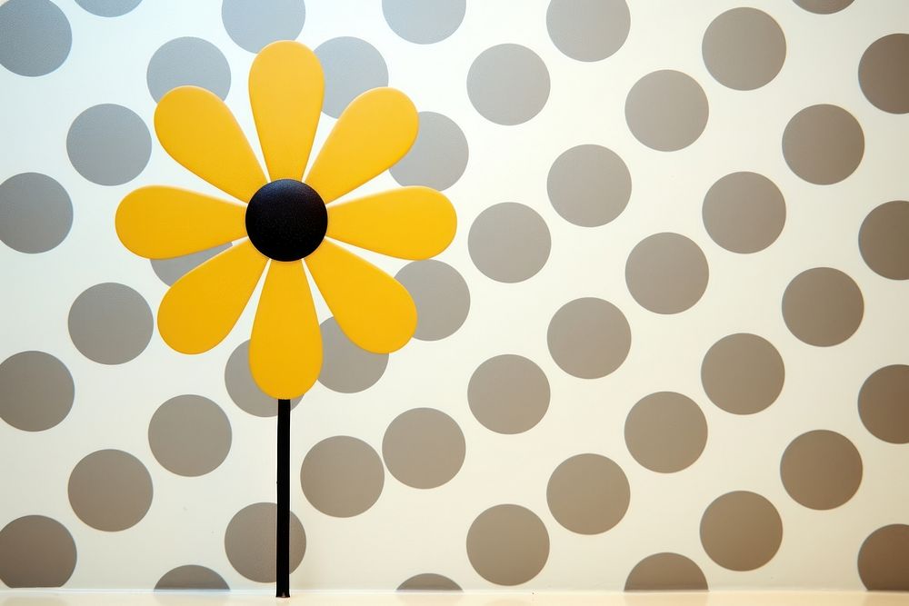 Cute flower wallpaper yellow theme pattern art architecture.