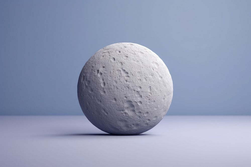 Realistic moon sphere simplicity astronomy.