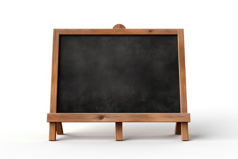 Blackboard white background rectangle education.