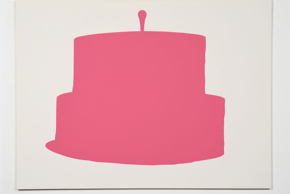 Birthday cake minimalist form dessert candle anniversary.