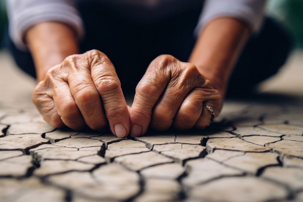 Resilient finger hand cobblestone. AI generated Image by rawpixel.