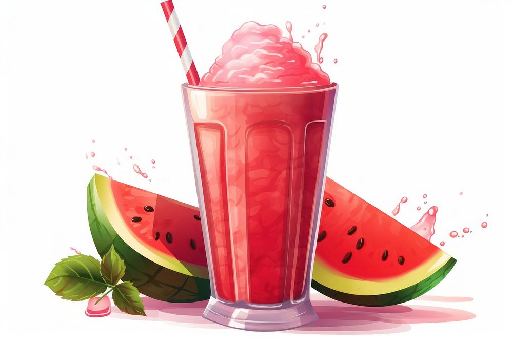 Watermelon smoothie fruit drink juice.