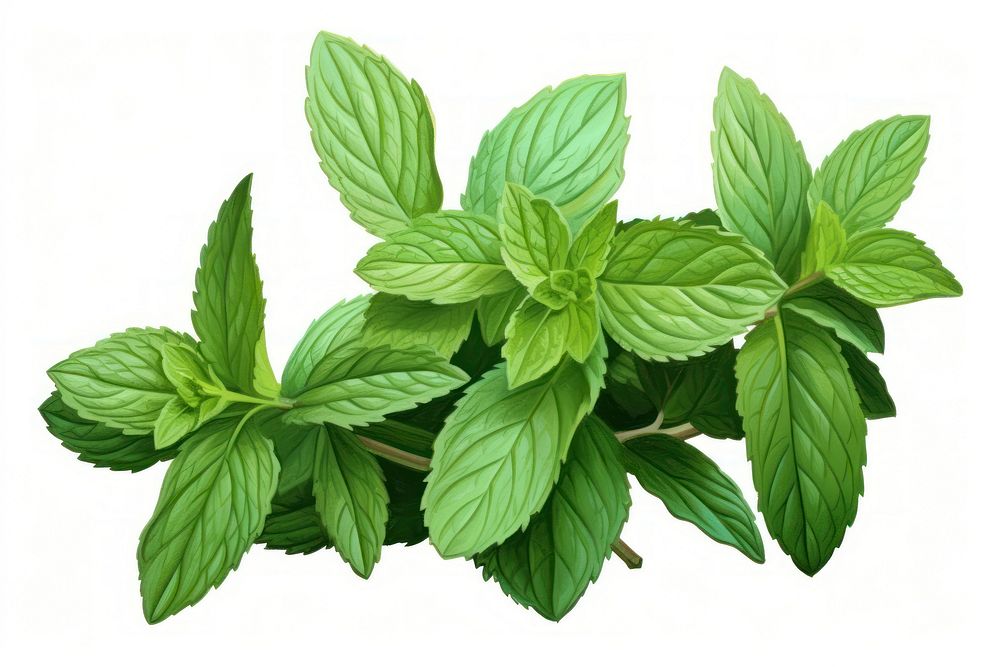Mint herb herbs plant leaf.