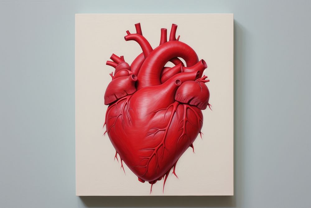 Heart anatomy representation antioxidant creativity.